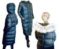 Tommy Hilfiger kurtka zimowa z kapturem za 1200 czarna płaszcz zimowy