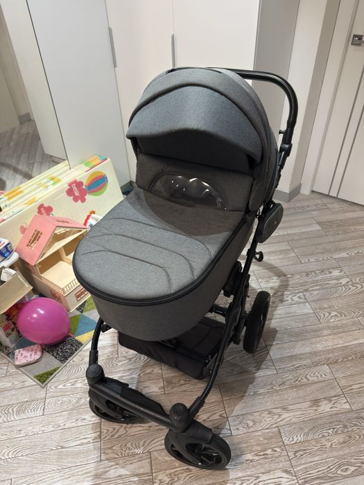 Дитячий візочок Adamex porto light 2в1, сірий