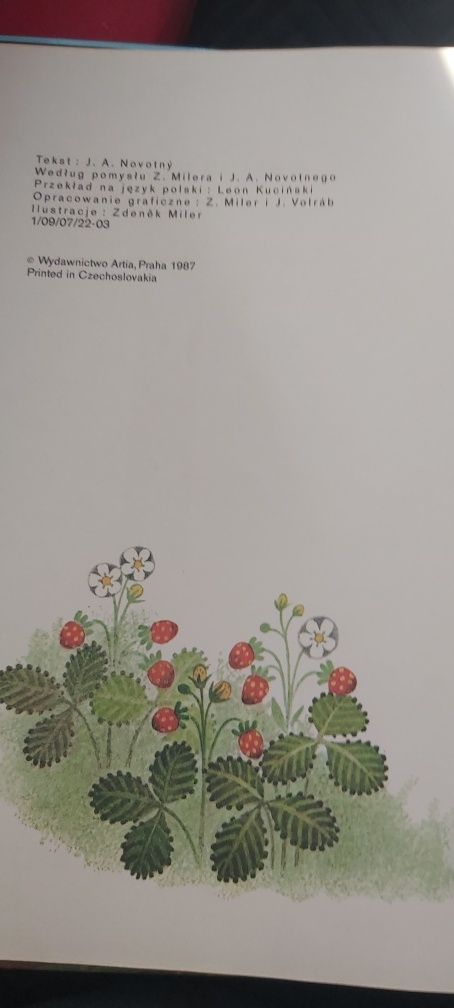 Książka "Krecik w mieście" 1987r
