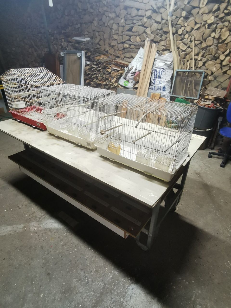 3 gaiolas para passaros