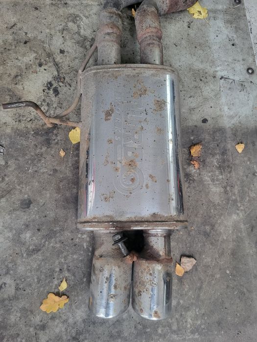 Wydech tłumik przelotowy e46 330d pasuje p&p