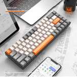 Klawiatura mechaniczna Red K68 60% bezprzewodowa, Hotswap 2.4 G/BT 5.0