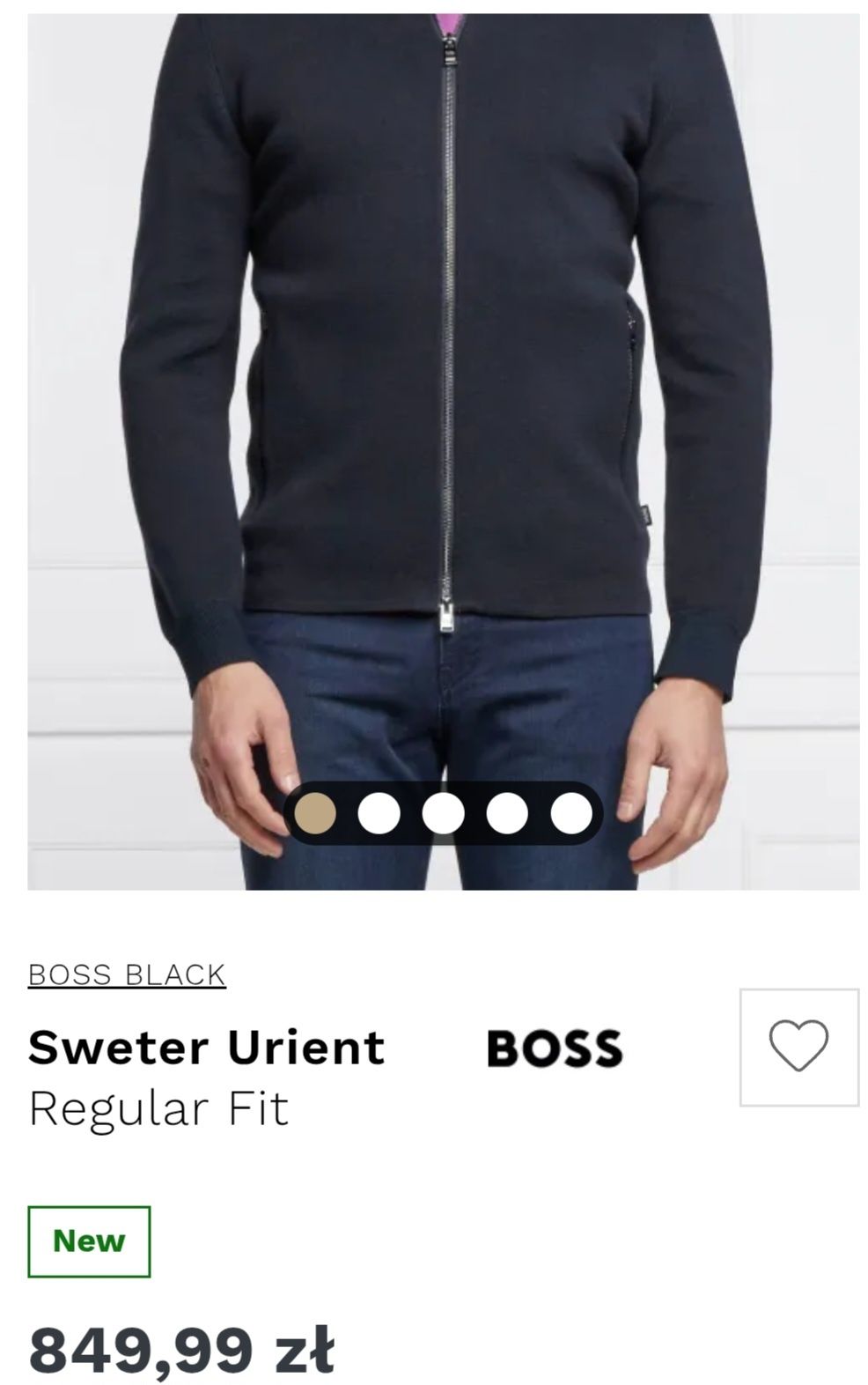 Hugo Boss nowy kardigan sweter męski r. L