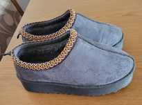 Botins cinza Flyfoz, tamanho 38