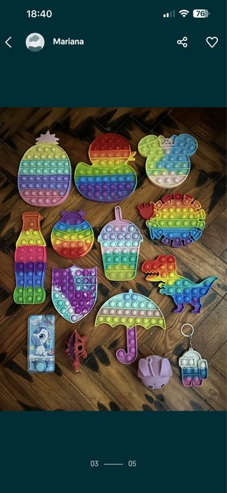 Fidget toys em ótimo estado. Agora mega promocão