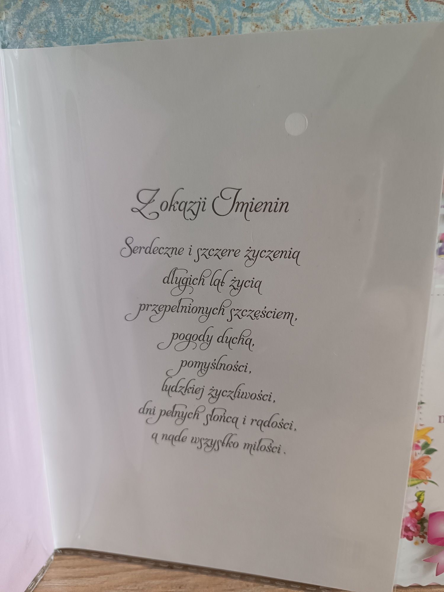 Kartki imieninowe  Podziękowania Gratulację