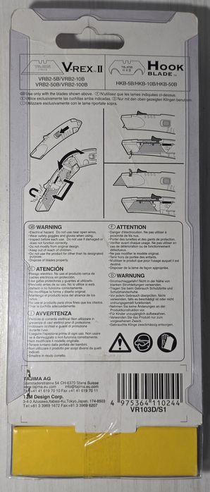 **Nowy nóż V-REX SAFETY KNIFE Tajima - Stówka Grudziądz**