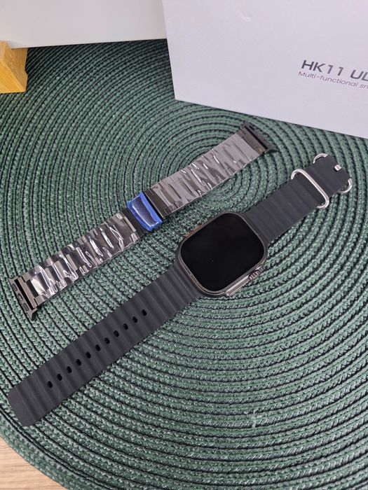 Smartwatch męski HK Ultra3 , AMOLED 2,12” • 2 paski • NOWY