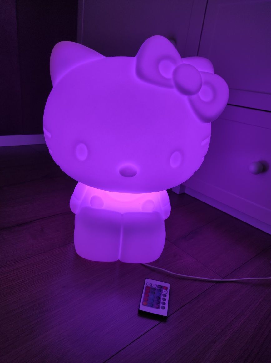 lampka nocna led Hello Kitty XL pilot lampa do pokoju dziecka