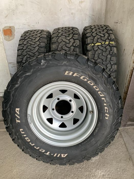 Комплект резини з дисками на Ниву BFGoodrich All-Terrain T/A