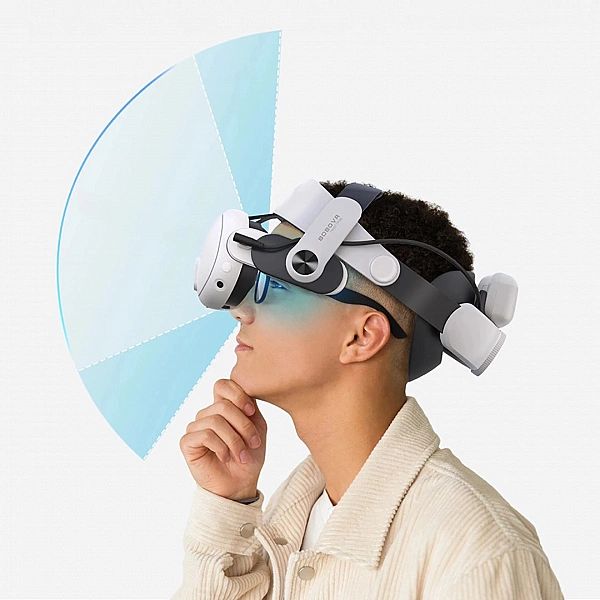 Pasek odciążający BoboVR M3 Pro do gogli VR Meta Quest 3 + bateria Bob