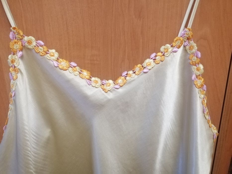 Шовкова ночнушка нічна сорочка Ночная