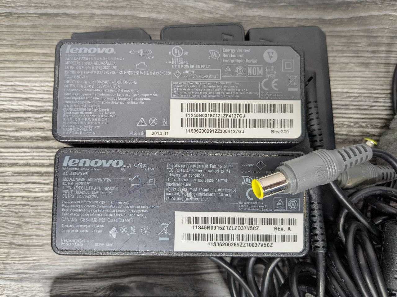 Блок живлення LENOVO 7.9х5.5mm 20V 65W 90W зарядка ОРИГІНАЛ