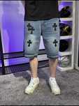 Шорти Chrome Hearts хром хартс джинсовые шорты