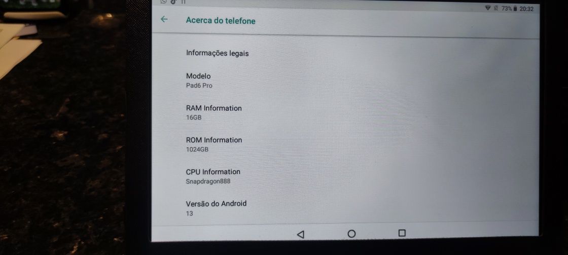 Tablet 10.5 polegada de 1TGB