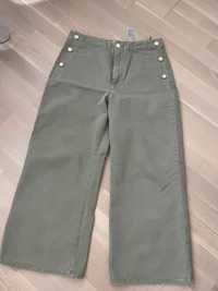 Укороченные широкие джинсы Zara, 40-42