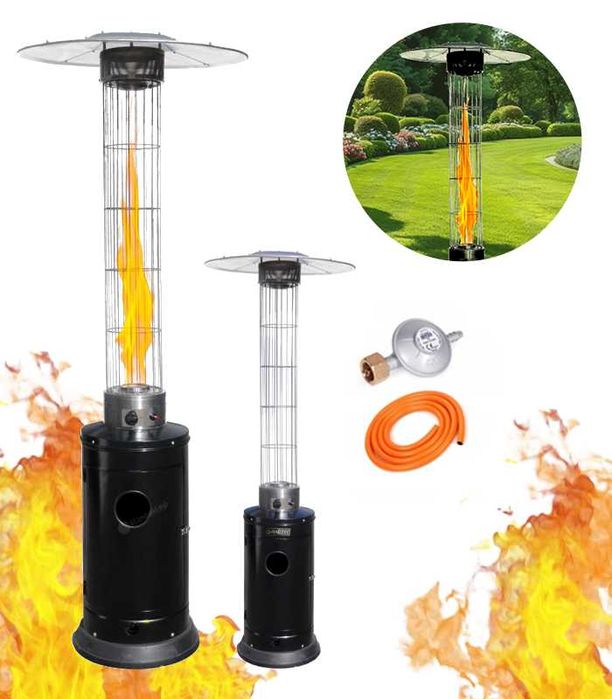 Parasol Grzewczy Ogrodowy Promiennik Gazowy Moc 5000–12500 W