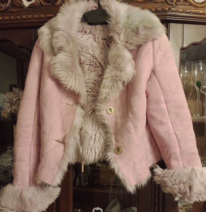 Дубленка -шуба тоскана, двухстороння автоледи известного бренда Kookaї