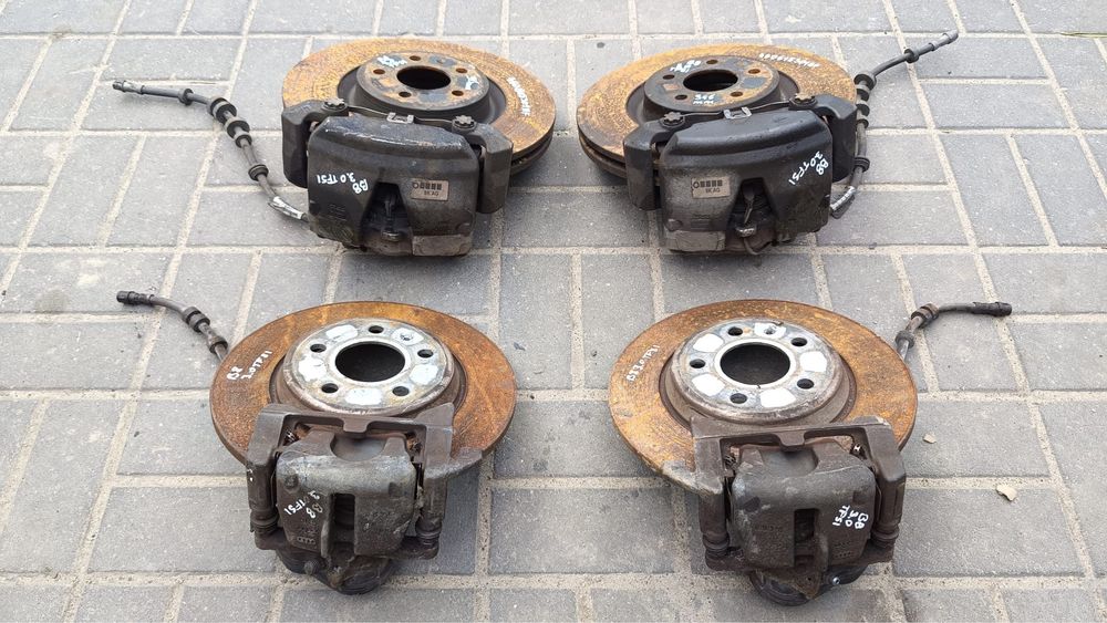 SWAP HAMULCY tarcze zaciski przód tył 345/300mm AUDI A4 B8 A5 8T Q5 8R