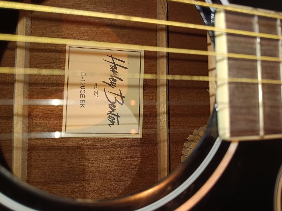 Violão Harley Benton D-120CE preto
