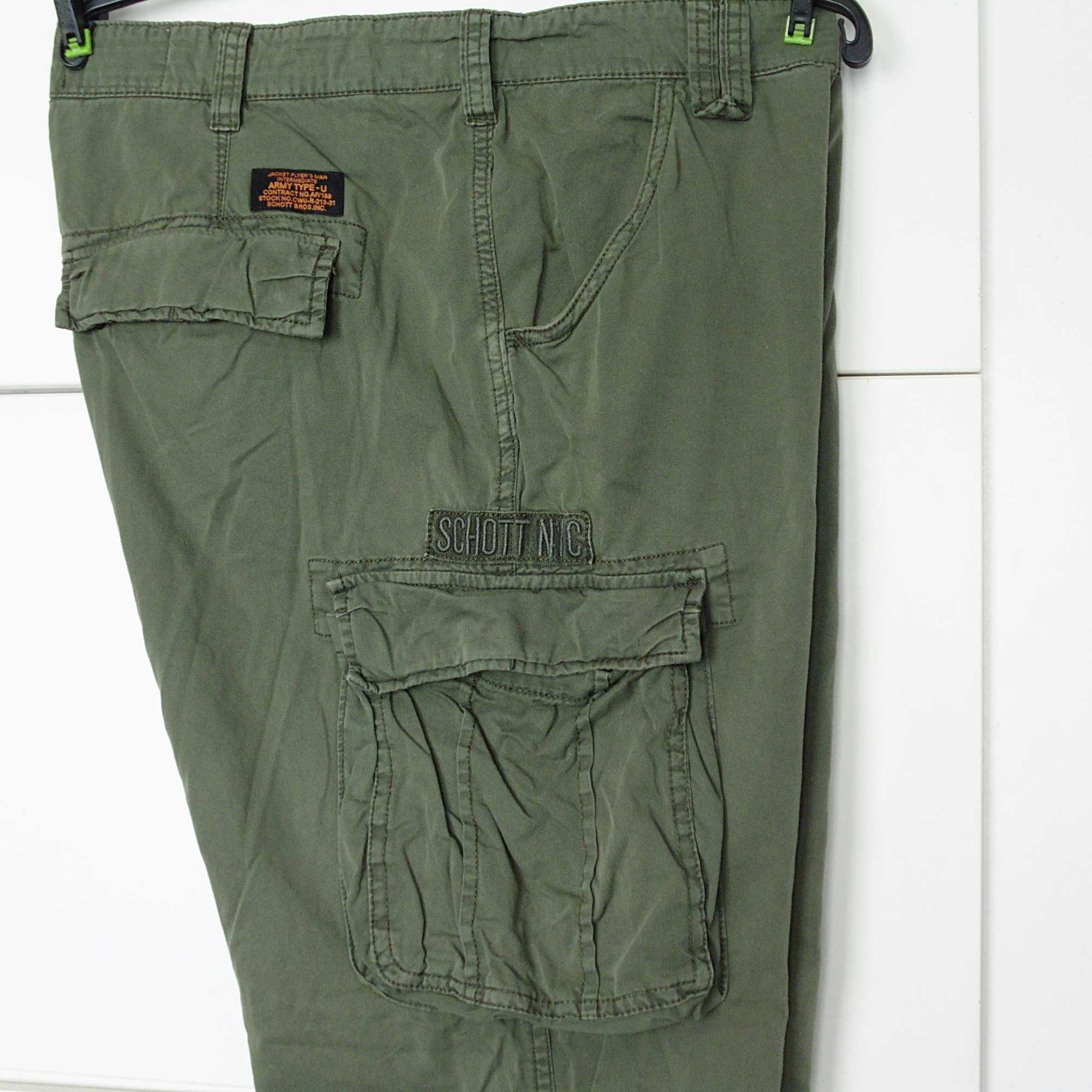 Schott Bross. Inc. spodnie bojówki męskie 38/XXL