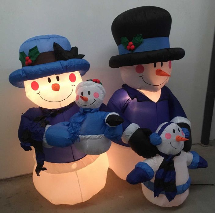 Antigo vtg ~ "INSUFLÁVEL de NATAL" ~ Com luz interior ~ Impecável ~ #5