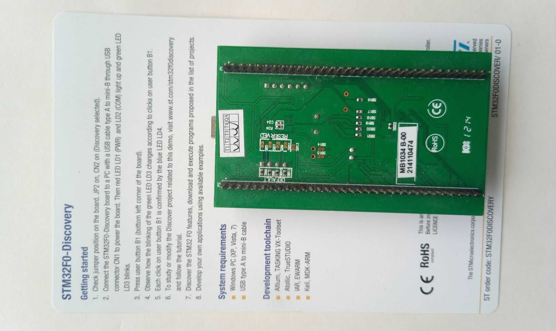 Отладочная плата Discovery STM32F051F8C6 48 MHz 64 kB flash 8 kB RAM