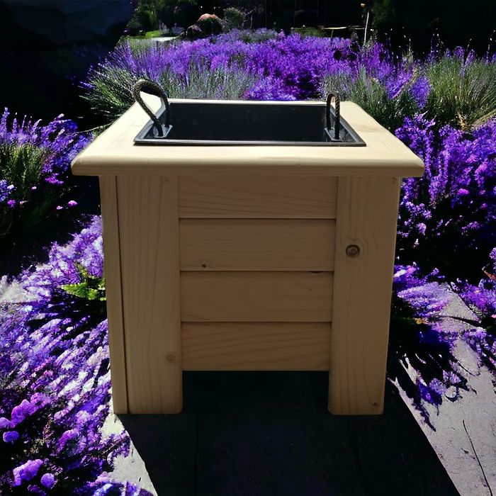 Drewniana donica ogrodowa, taras, balkon, ogródek, działka