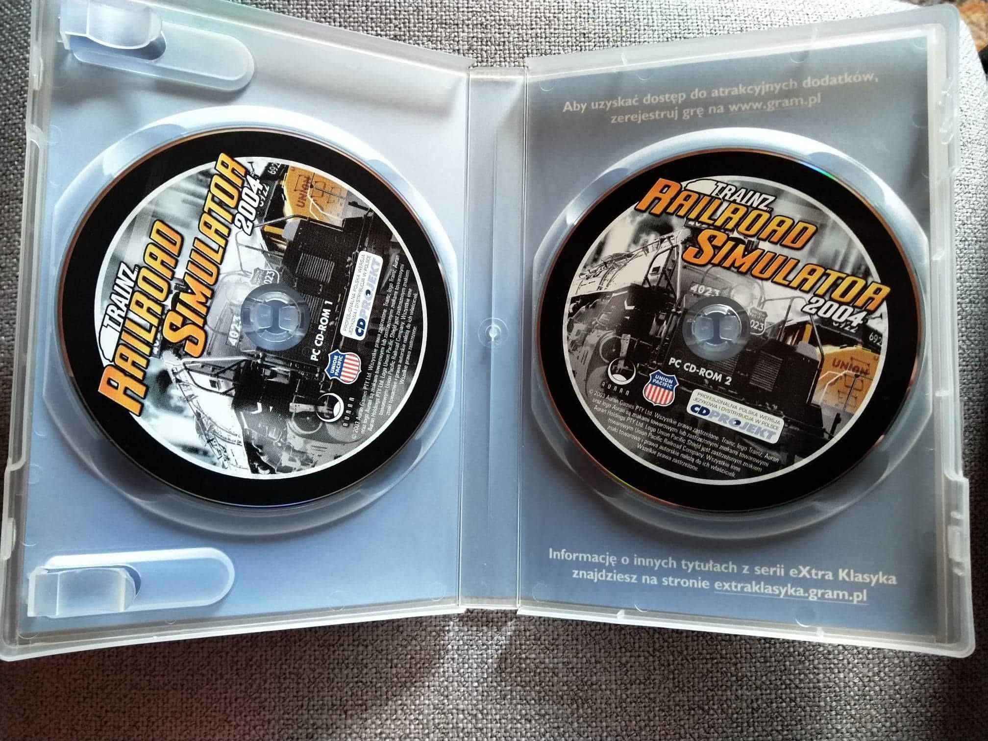 TRAINZ Railroad Simulator 2004 - gra komputerowa 2 CD BOX UNIKAT