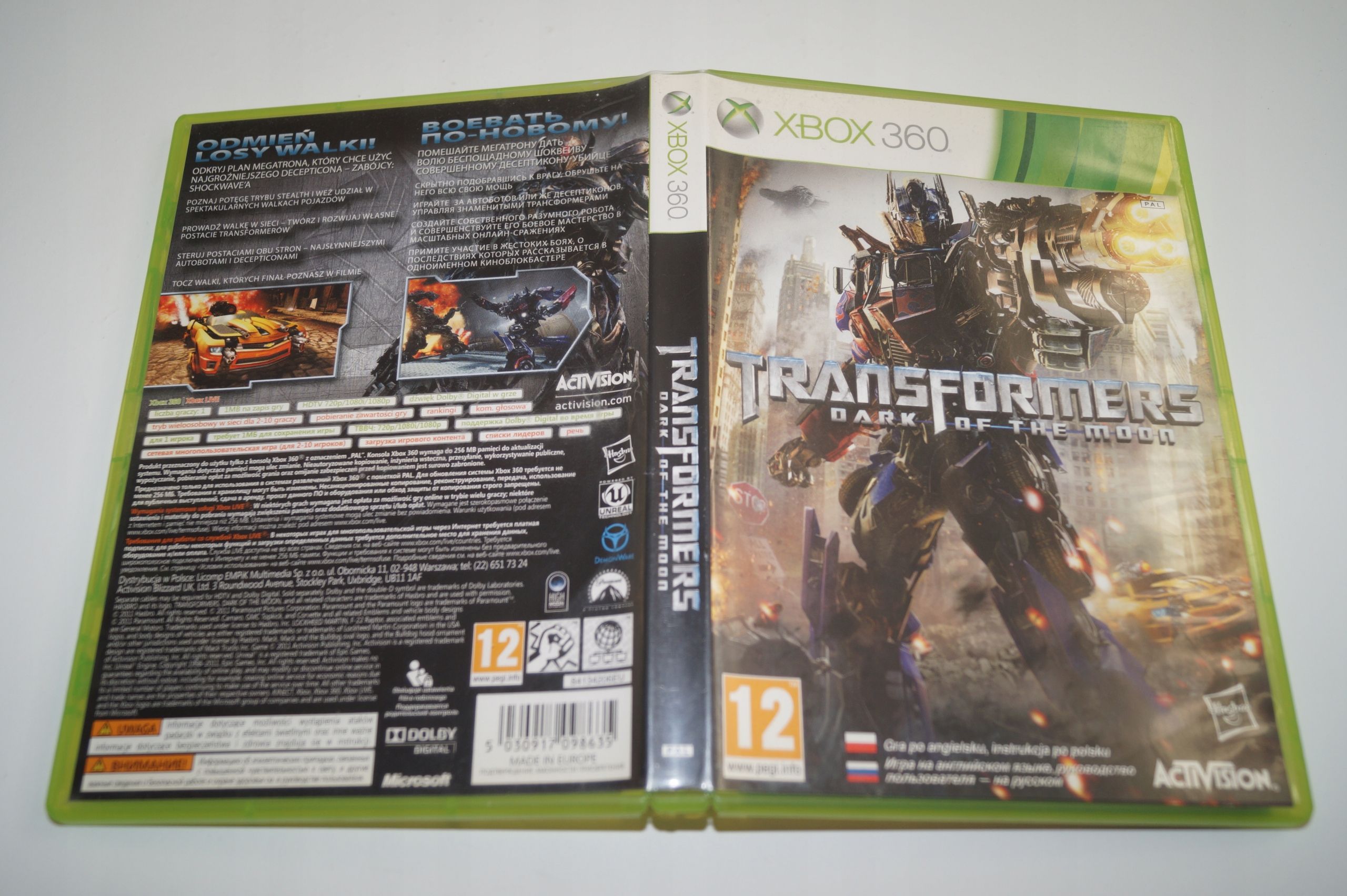 Transformers: Dark Of The Moon Microsoft Xbox 360
