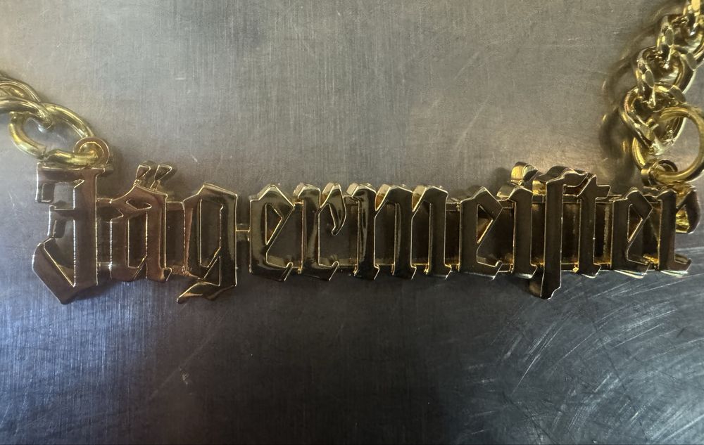 Łańcuch łańcuszek na szyję naszyjnik złoty Jägermeister