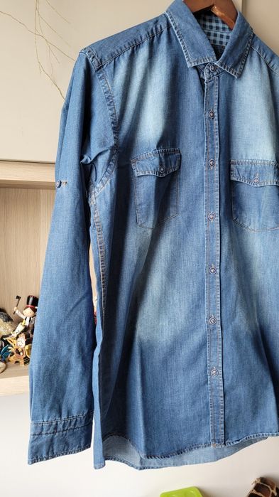 Jeansowa koszula damska jeans denim rozm.L