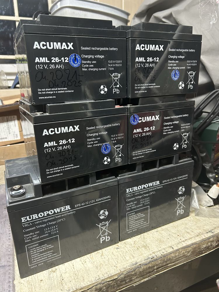 Akumulatory AGM Acumax AML 26-12 26Ah