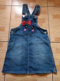 Sukienka ogrodniczka jeans denim rozm.110