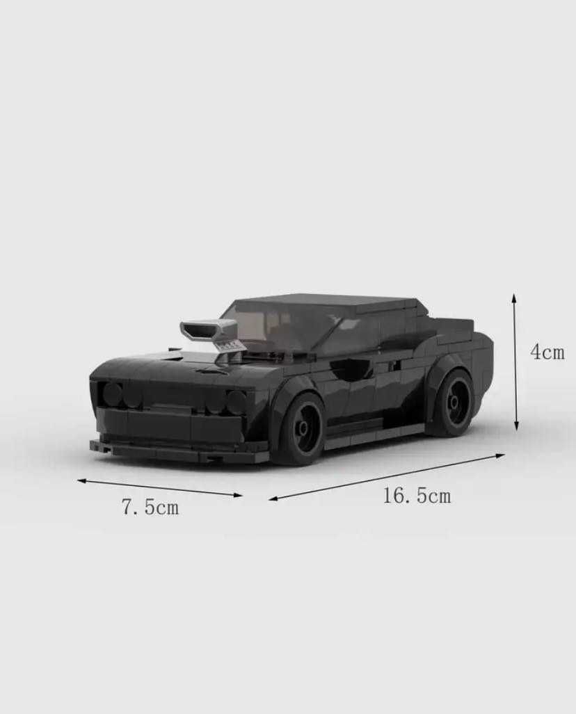 Klocki wzór LEGO Dodge Challenger Autko Samochodzik Sportowy Wyścigowy