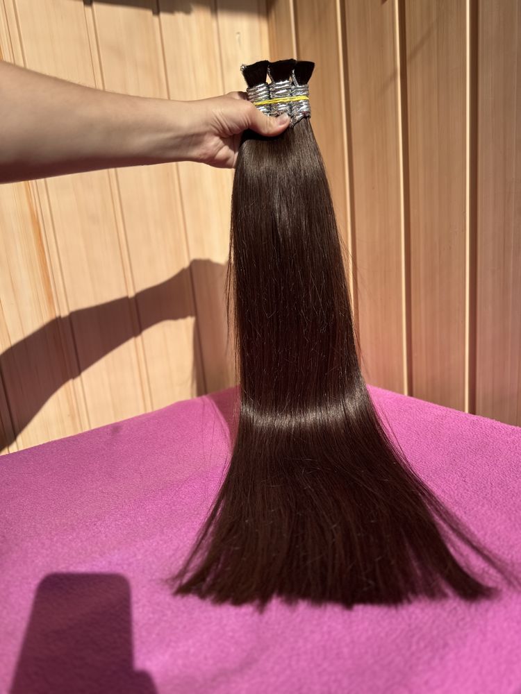 Натуральный волос для наращивания 65 см 2 тон