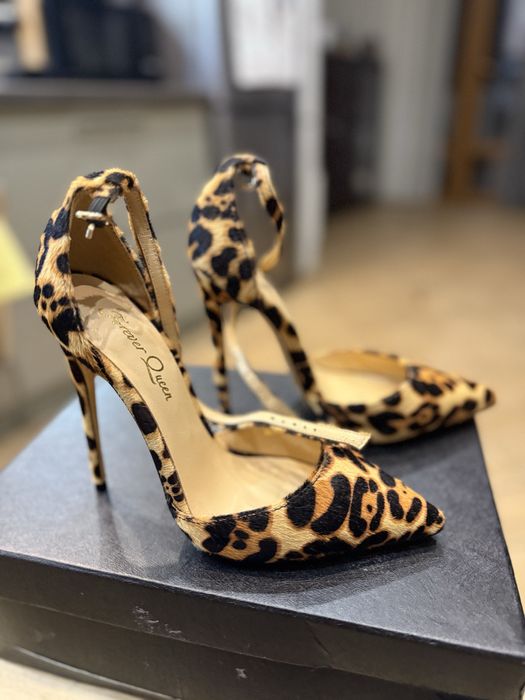 Леопардовые лодочки туфли