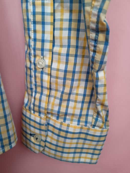 Koszula w kratkę ZARA slim fit rozm. M/40