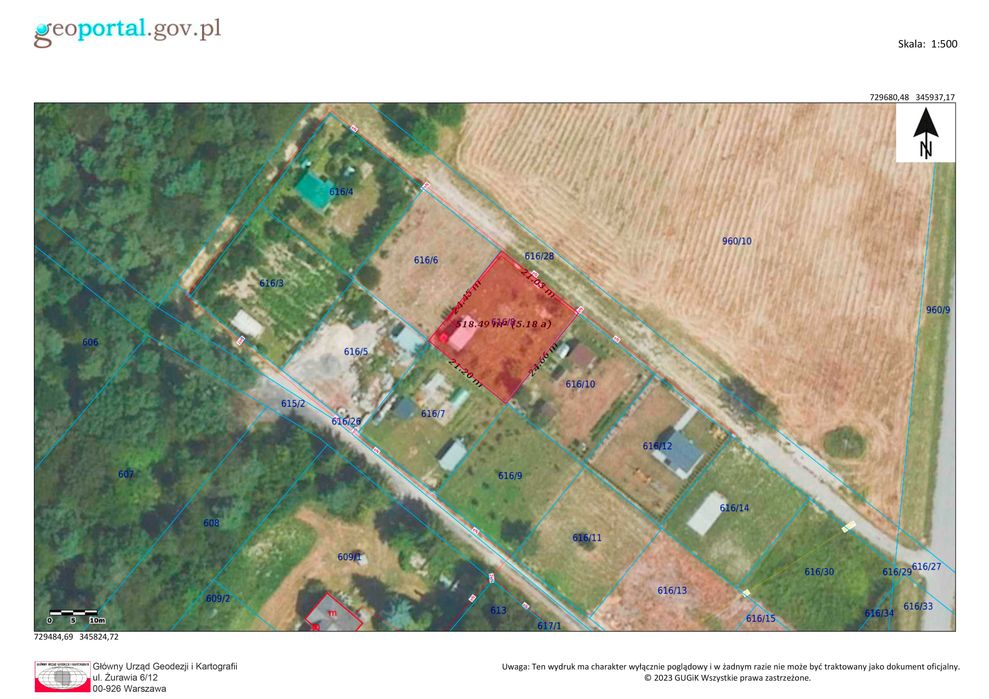 Działka budowlana ul.Kalinowa