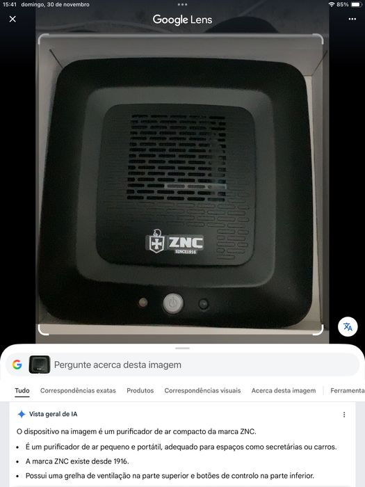 Purificador de ar para carro