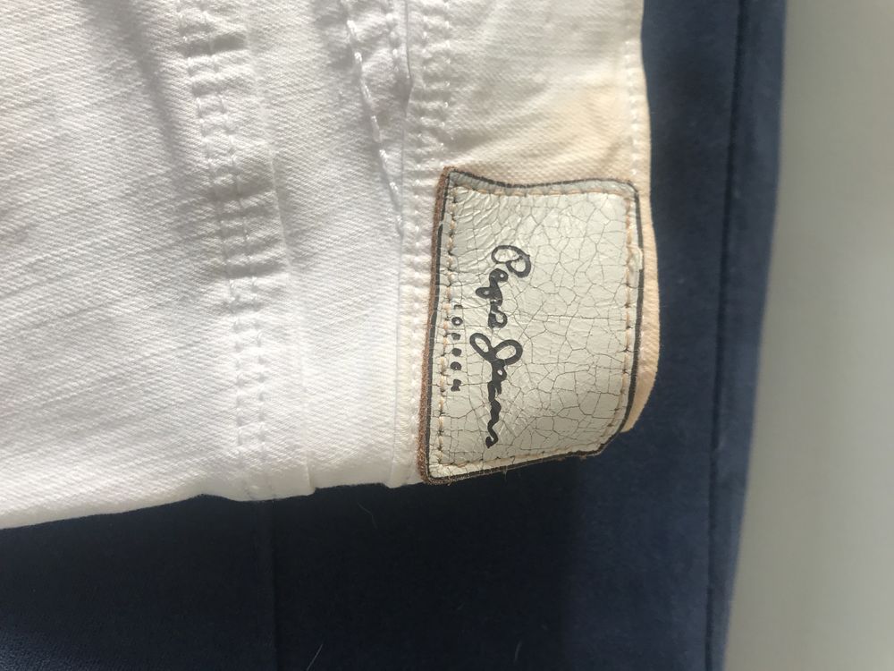 Calca de ganga branca pepe jeans