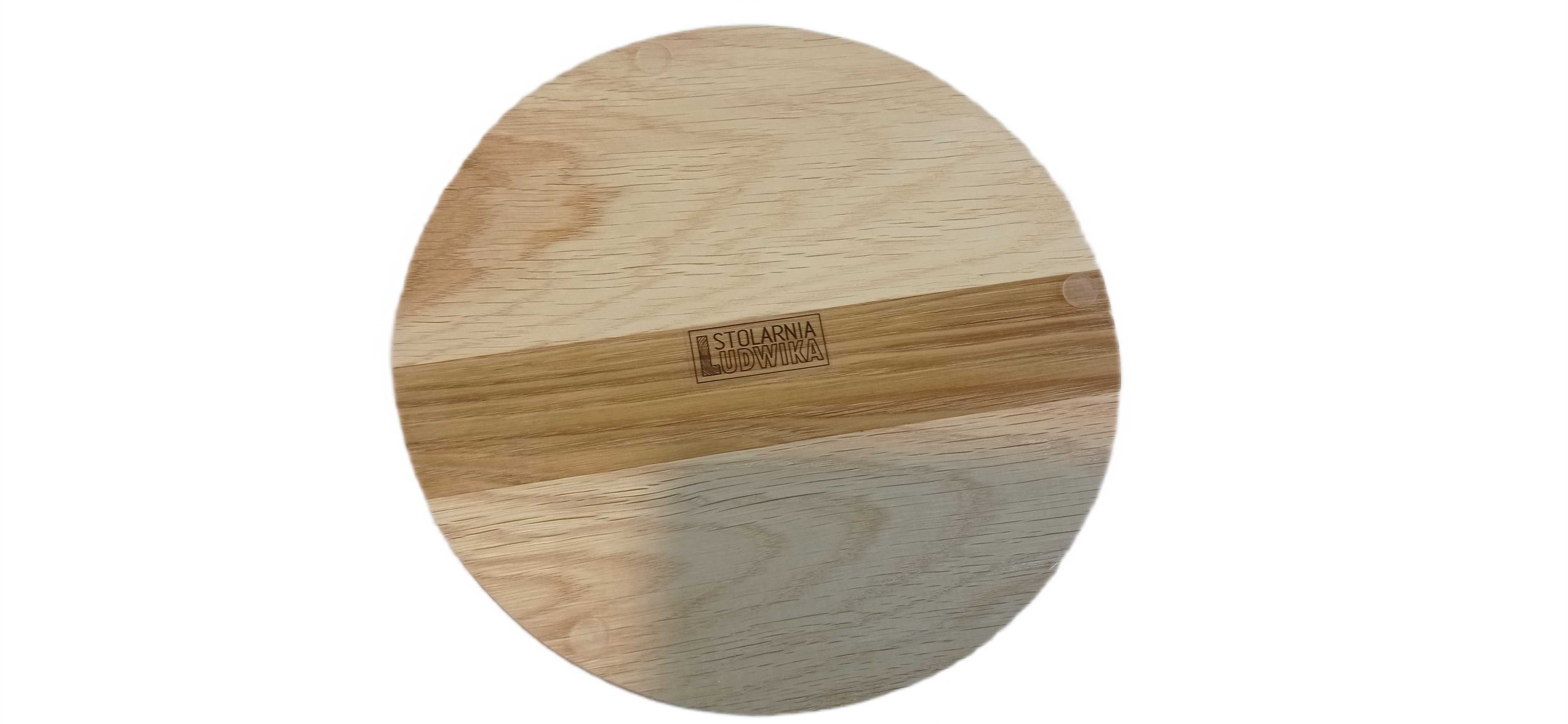 Deska dębowa Ø 200 mm – naturalna, olejowana