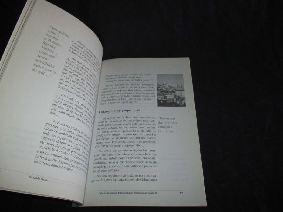 Livro Cadernos Biográficos 1 Fernando Pessoa