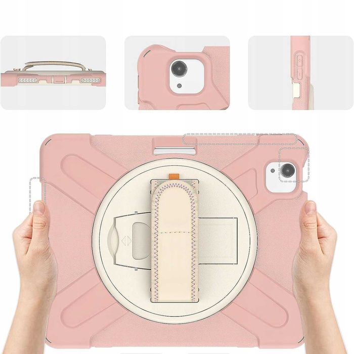Etui Case do iPad Air4/5 10,9 Pro 11 2018/2020/2021 Pancerne Różowe