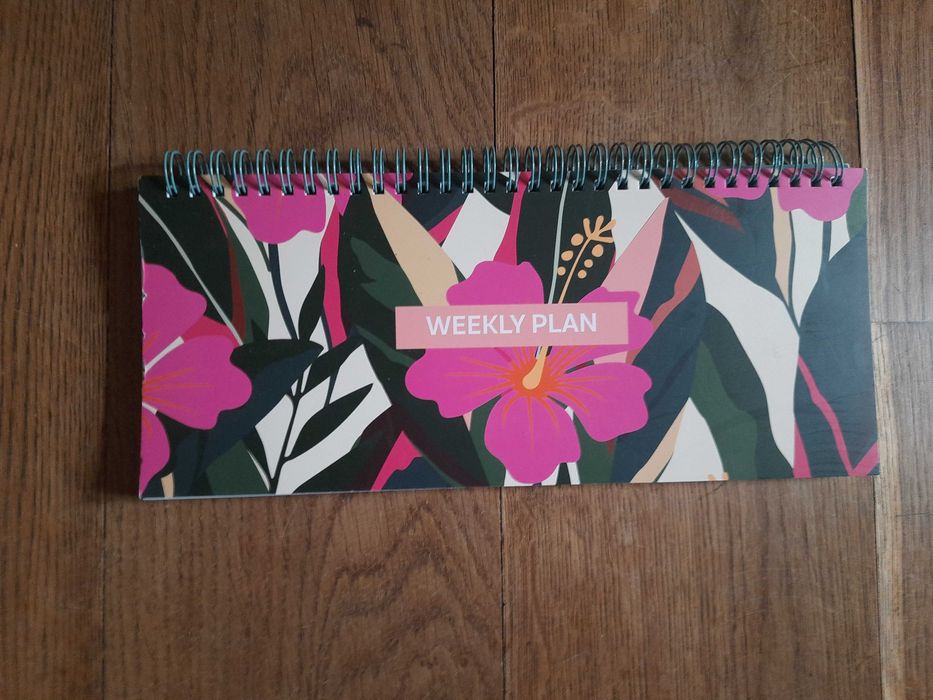 WEEKLY PLAN, kołonotatnik, nowy