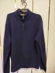 Sweter męski granatowy na stójce r. XL