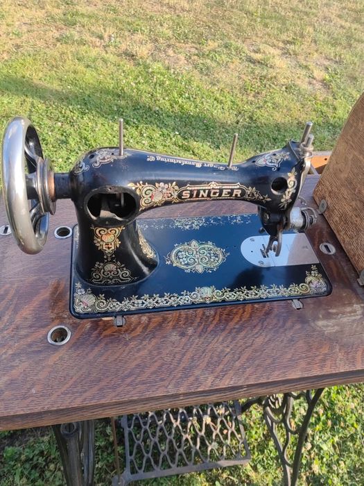 Maszyna do szycia Singer, retro, stolik żeliwny