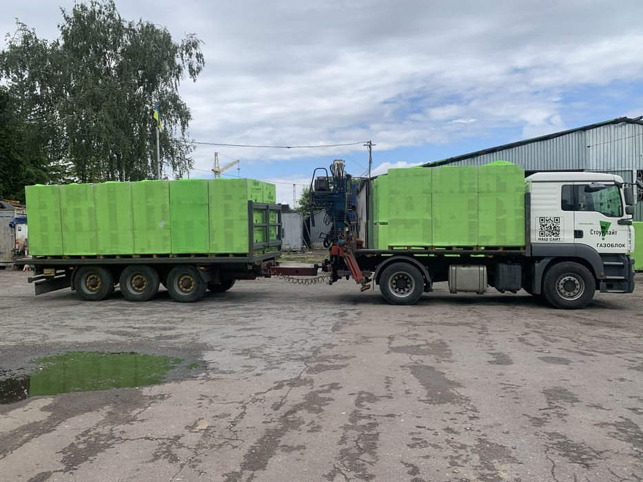 Кран маніпулятор короткий з причепом