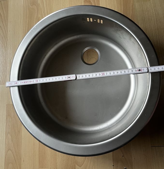 Alveus zlewozmywak okrągły nowy 45x15 satynowy