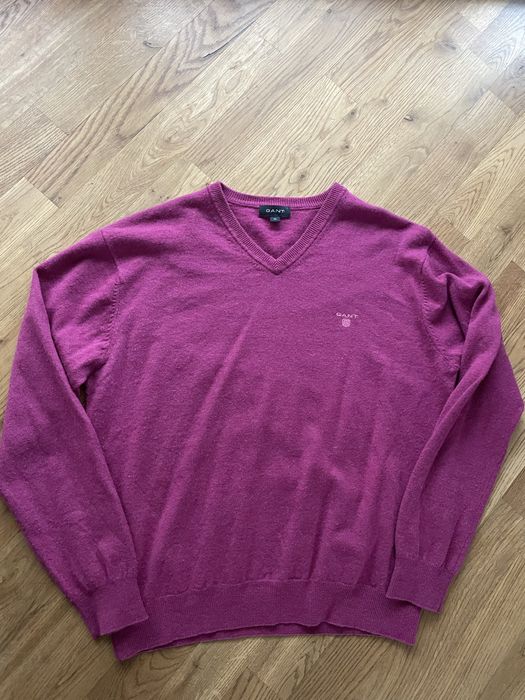 Sweter gant roz 42 - XL wełniany wełna